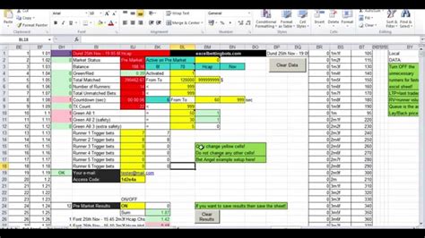 Football Betting Spreadsheet .